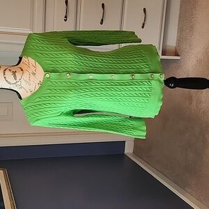 Talbot's Green Cardigan